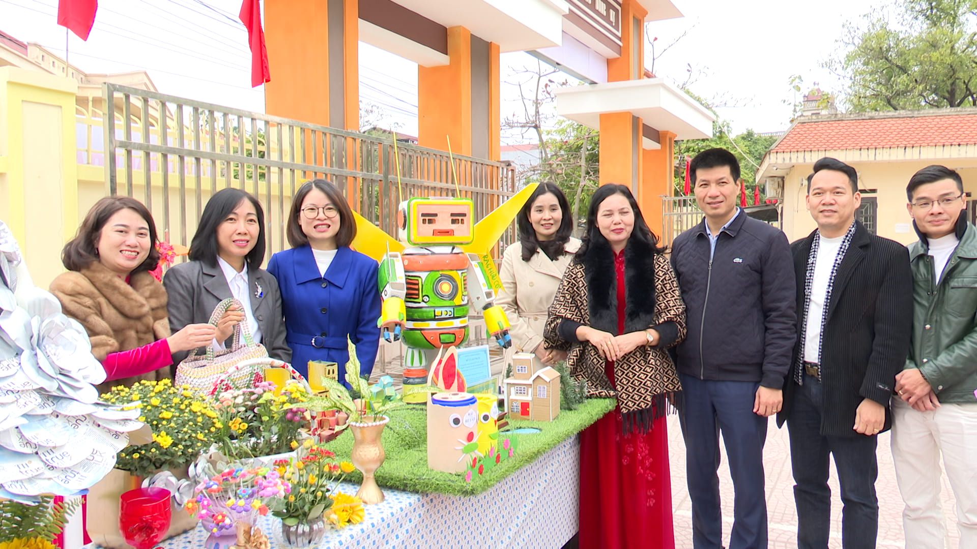 Lễ phát động phong trào Trường học xanh - Phân loại rác thải tại nguồn